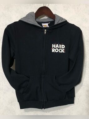 Hard Rock Cafe’ Hoodie•Youth L•Encourages Young Musicians•Dress Well Play Well